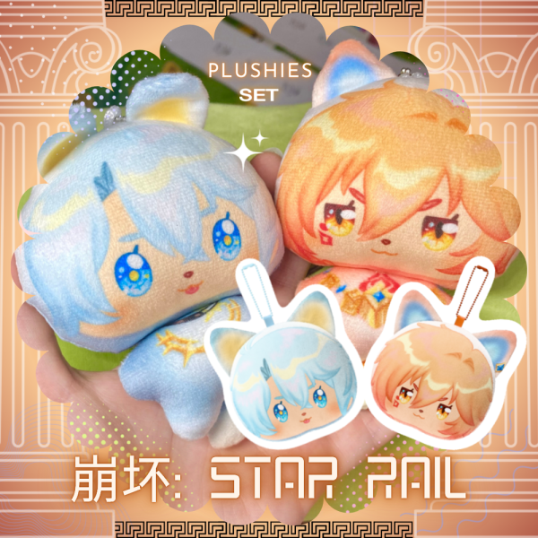 Phainon & Mydei Mochi plushies