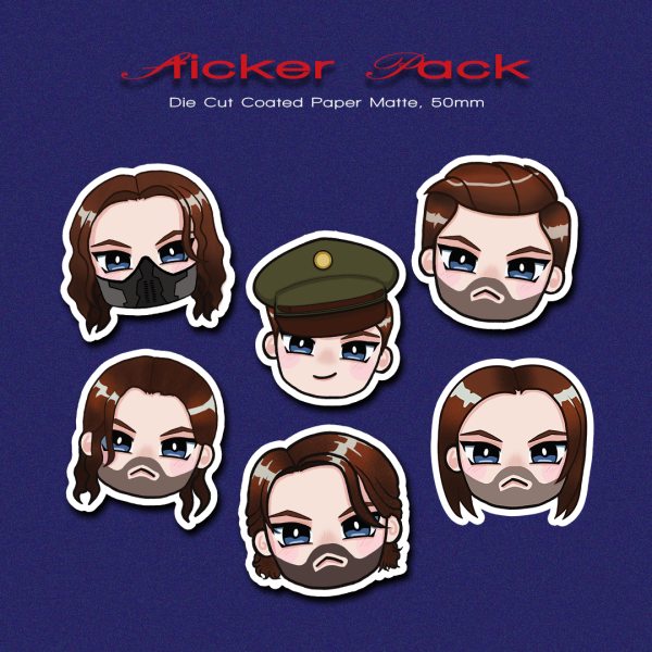 Bucky Barnes Sticker FULLSET