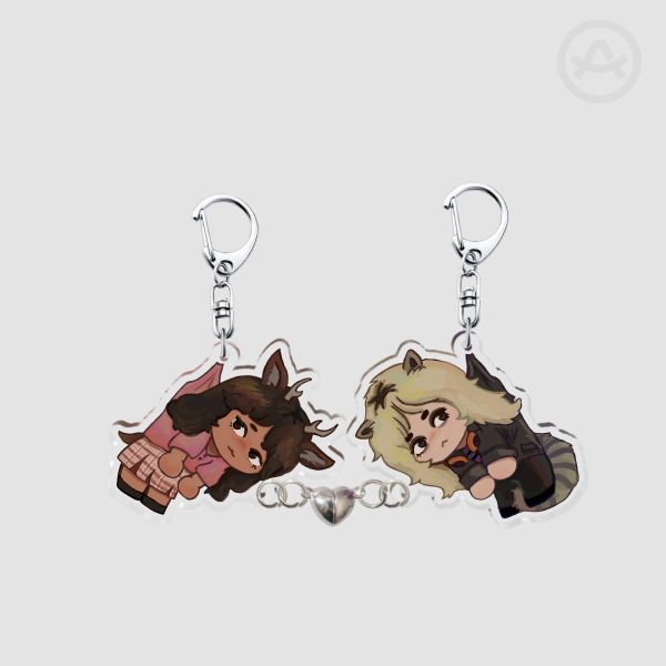 LottieNat Acrylic Magnet Keychains