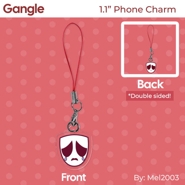 Gangle - Double Sided Acrylic Phone Charm