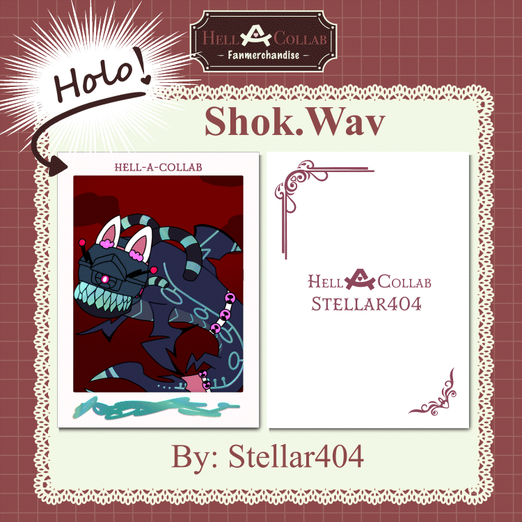 Hellacollab Maid Collab: Shok.Wav Holographic Fancard