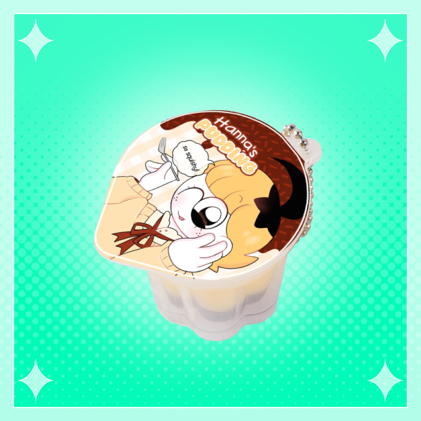 Hanna Squishy Pudding Keychain