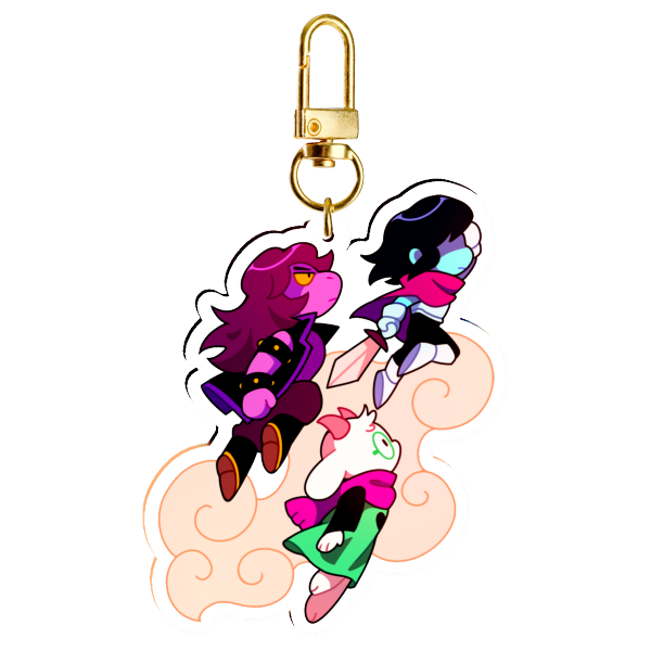 Fungang jumping Clear Acrylic Keychains