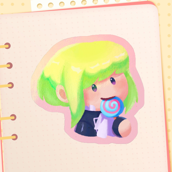 Lio Lollipop Holographic Die Cut Sticker