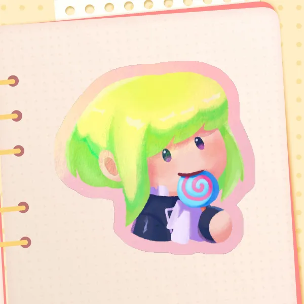 Lio Lollipop Holographic Die Cut Sticker