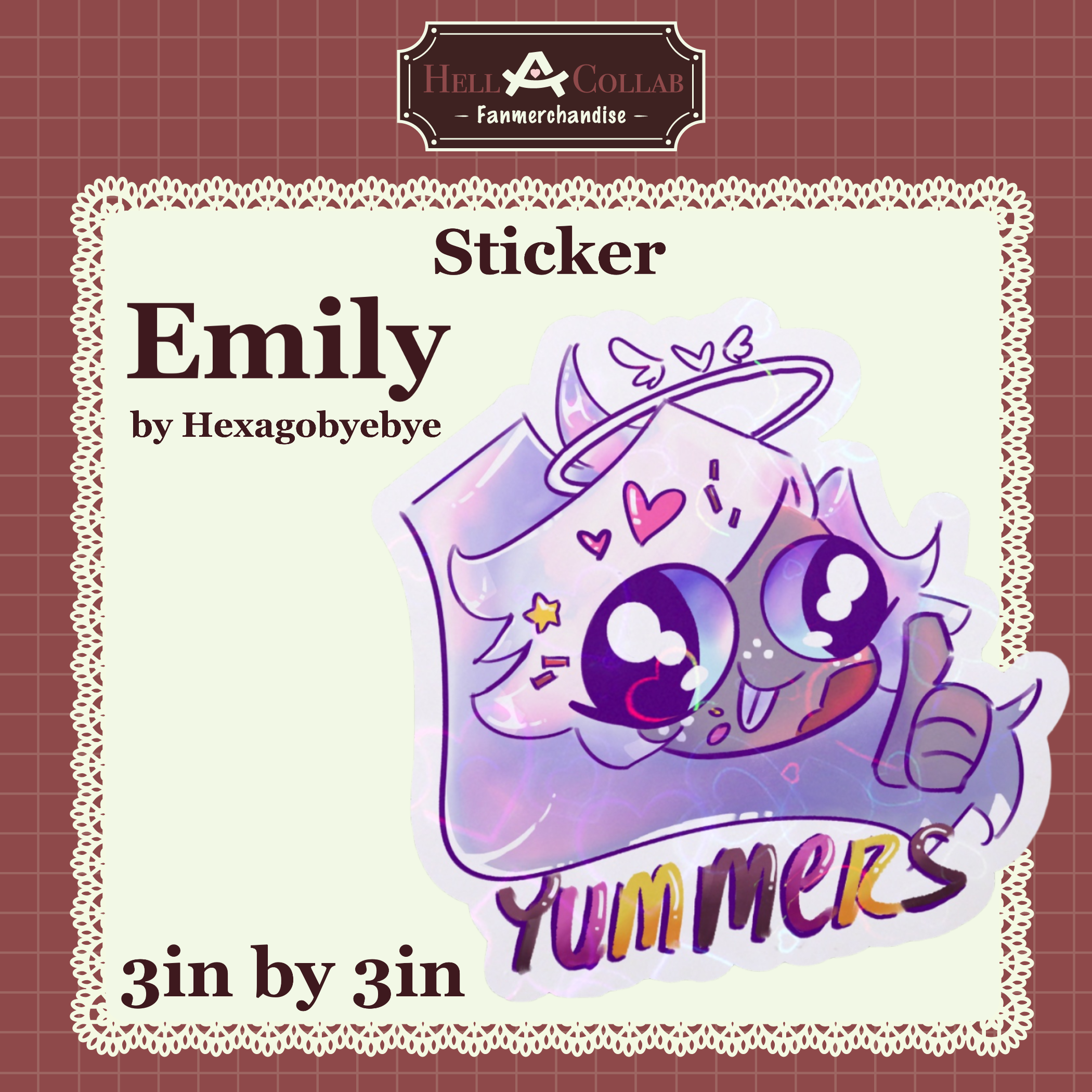 Emily Sticker || Maid Hell-A-Collab Collection
