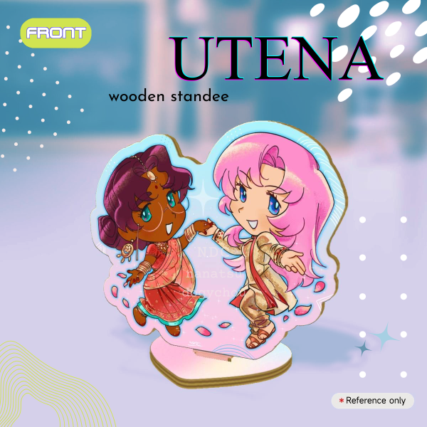 Utena & Anthy Wedding Wood Standee