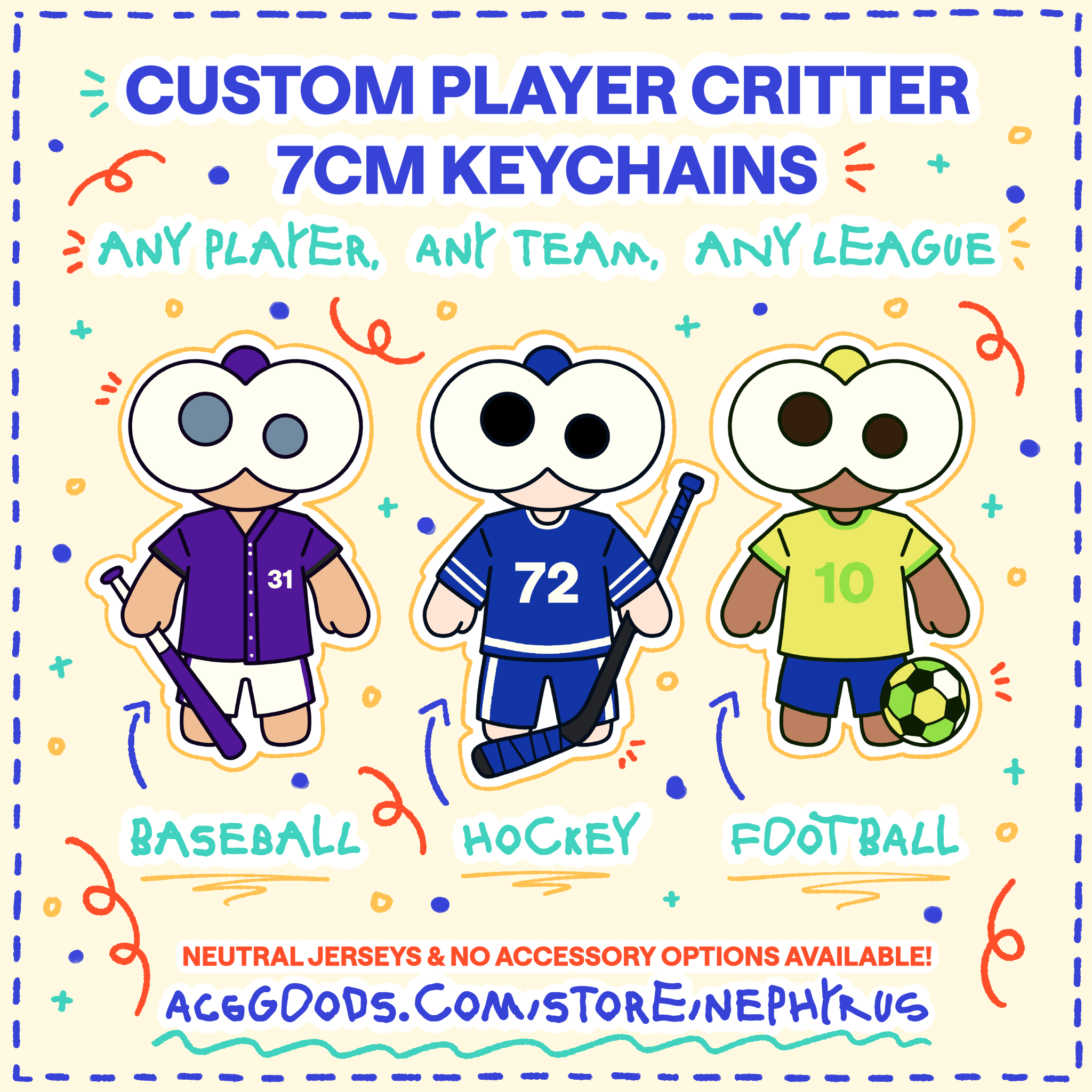 Custom Player Critter Keychain (YCH)