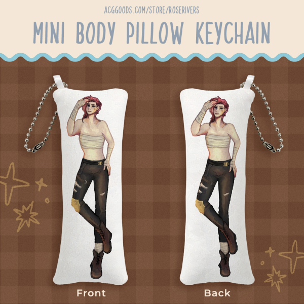 Violet Mini Body Pillow Keychain
