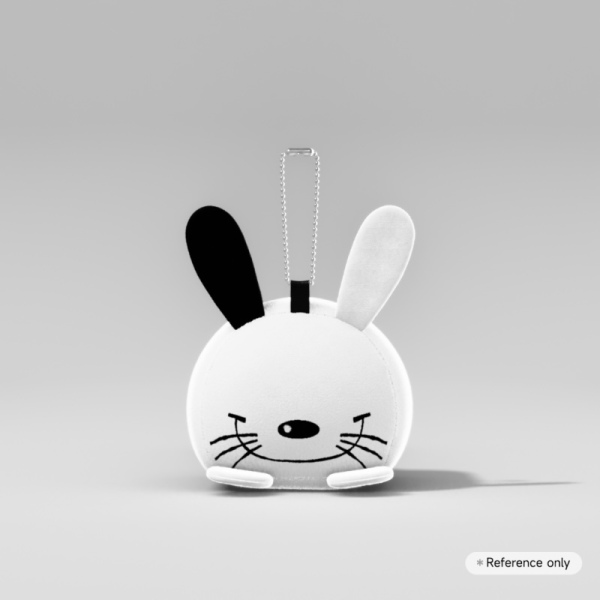 (fnaf au) glitchtrap mochikororin plush keychain
