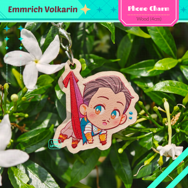Emmrich - Cat bait (wood phone charm 4cm)