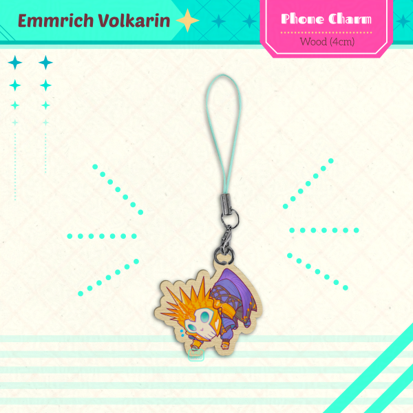 Lich Emmrich - Cat bait (wood phone charm 4cm)