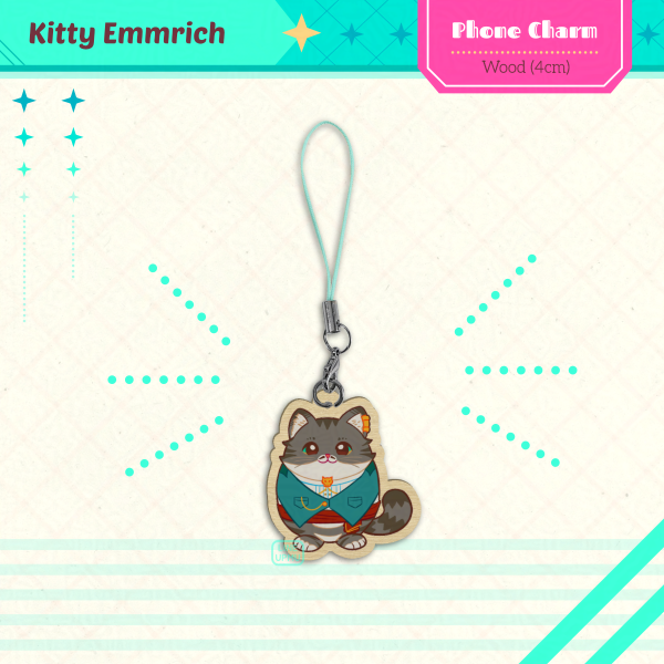 Kitty Emmrich - Yolkarin (wood phone charm 4cm)