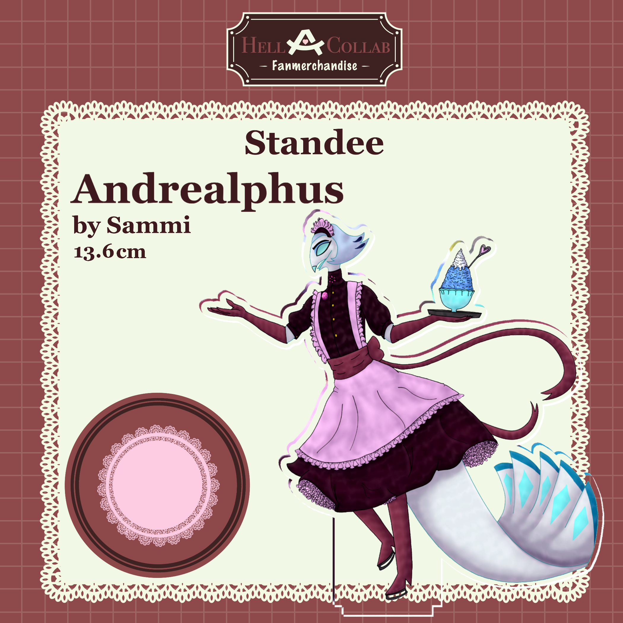 Andrealphus Standee Maid Cafe Hellacollab