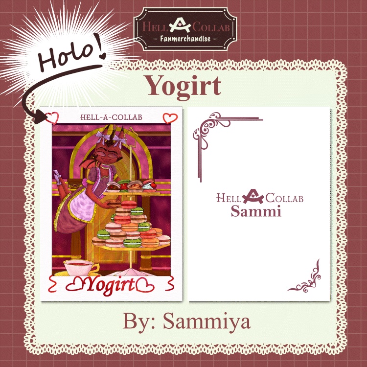 Yogirt Card Maid Cafe Hellacollab
