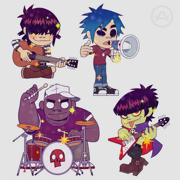 Gorillaz Demon Days (Sticker Set)