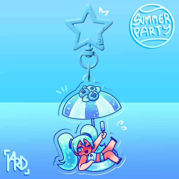 Hatsune Miku Acrylic Keychain - VOCALOID SUMMER PARTY!