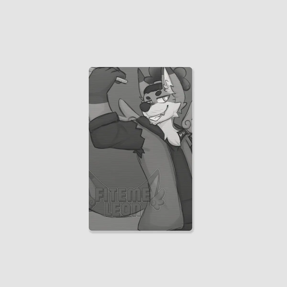 Leon B&W to Color Lenticular Card