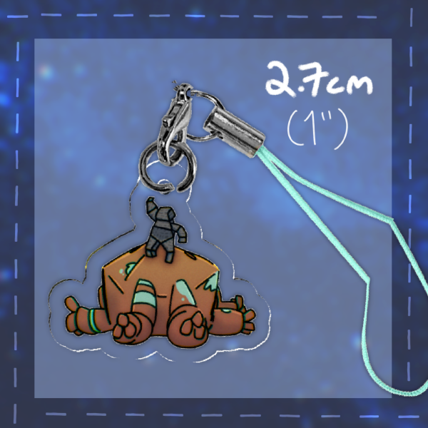 Rocky Sploot Phone Charm