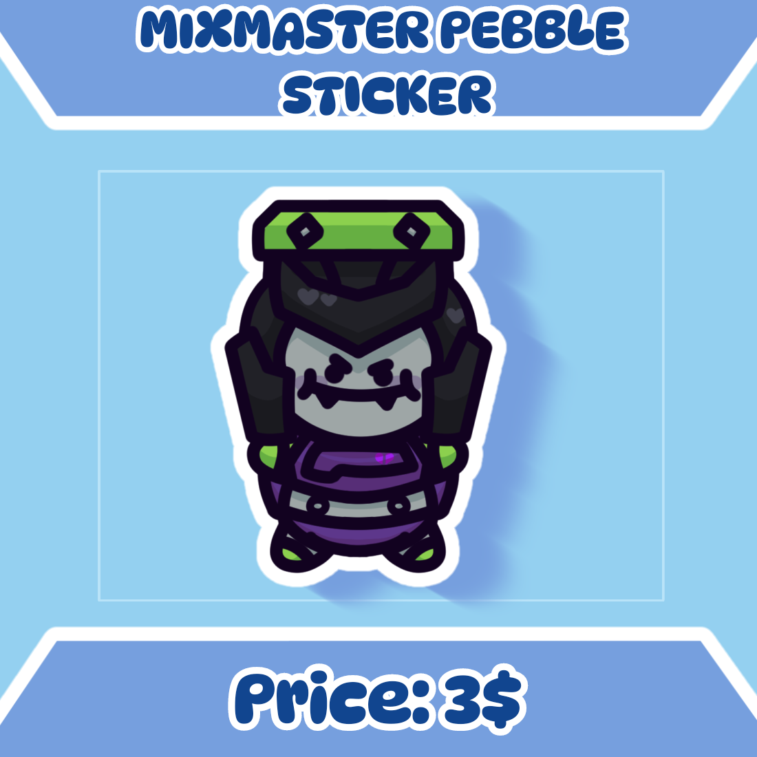 Mixmaster Pebble Sticker