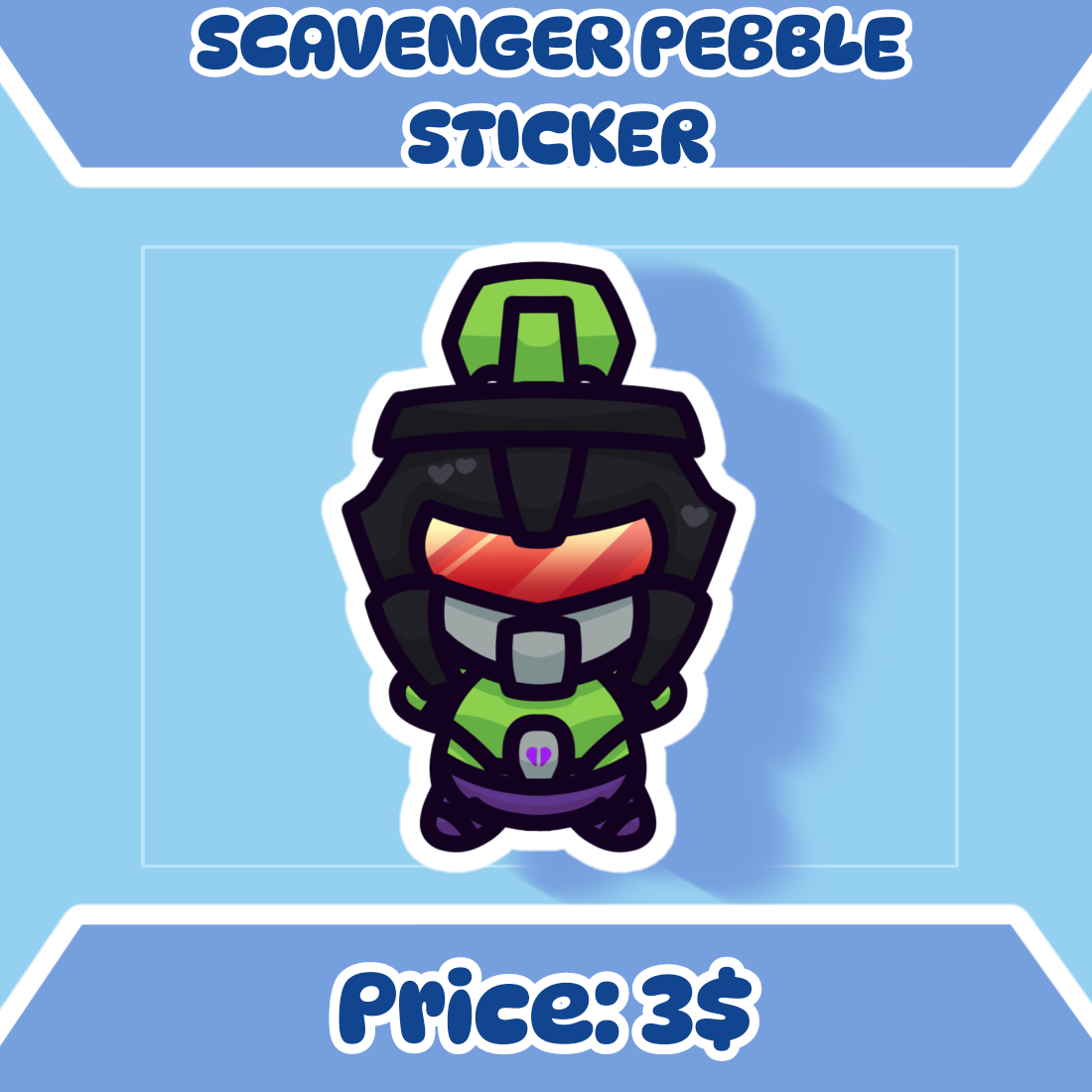 Scavenger Pebble Sticker