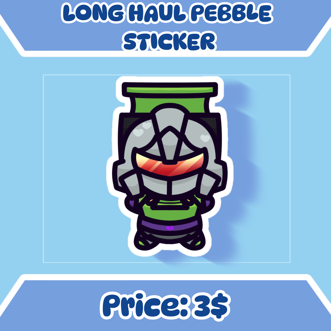 Long Haul Pebble Sticker