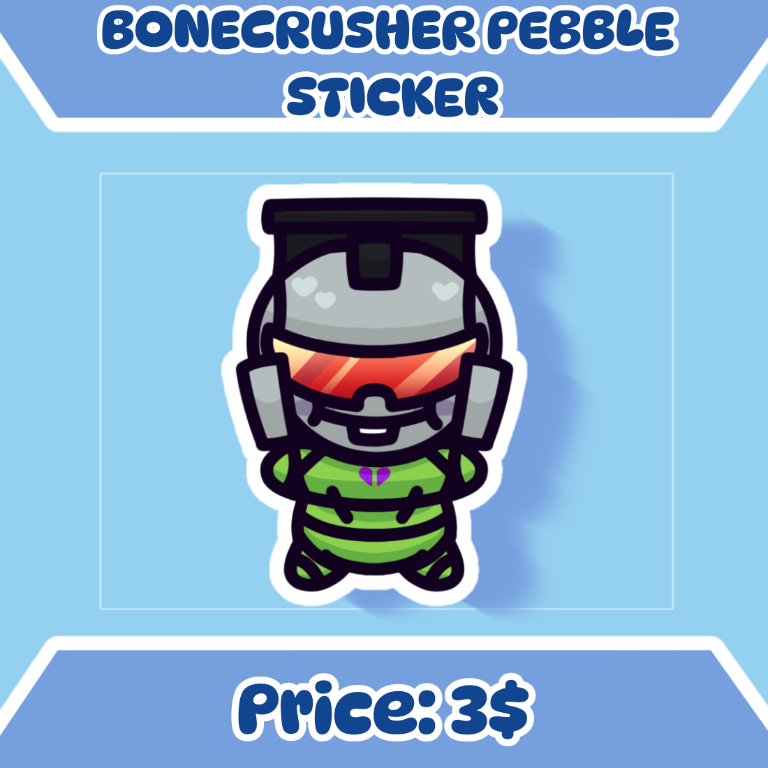 Bonecrusher Pebble Sticker