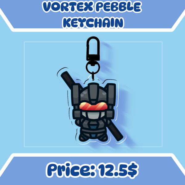 Vortex Pebble Keychain