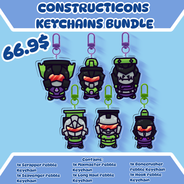 Constructicons Keychains Bundle