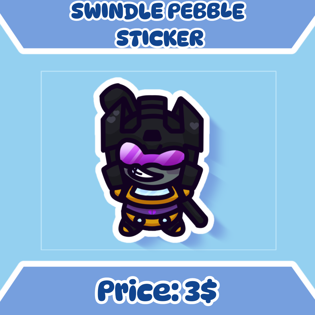 Swindle Pebble Sticker