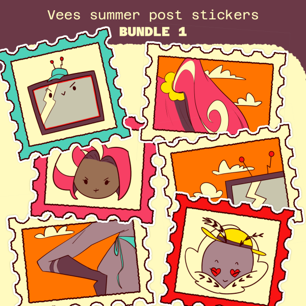 Vees - Summer Post Sticker Bundle 1