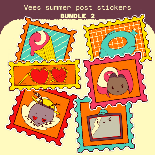 Vees - Summer Post Sticker Bundle 2