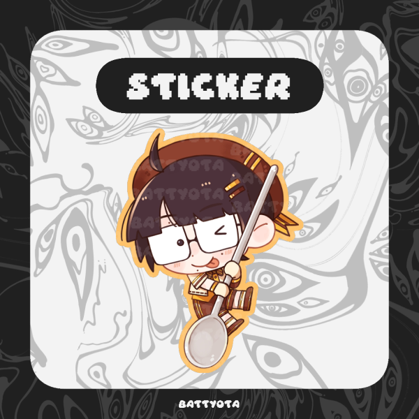 [Die cut sticker] Hitomi - Pudding lover!!