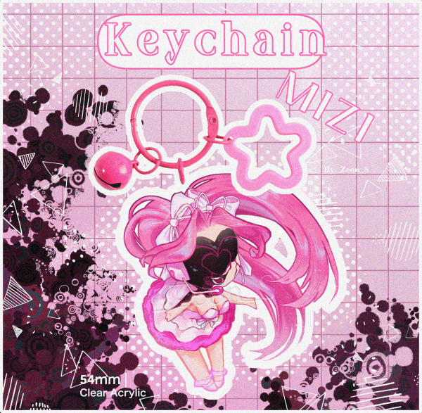 ZOMST Mizi Acrylic Keychain