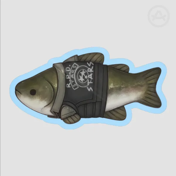 Shiny Bass Chris Redfield Sticker