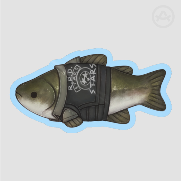 Shiny Bass Chris Redfield Sticker
