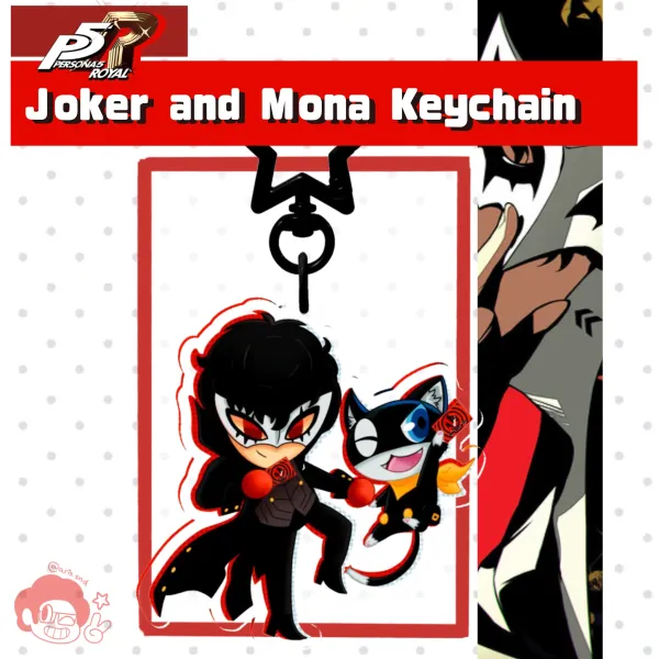 Joker & Mona Acrylic Keychain | Persona 5 Royal
