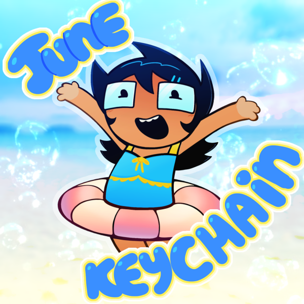 June Egbert Floatie Keychain