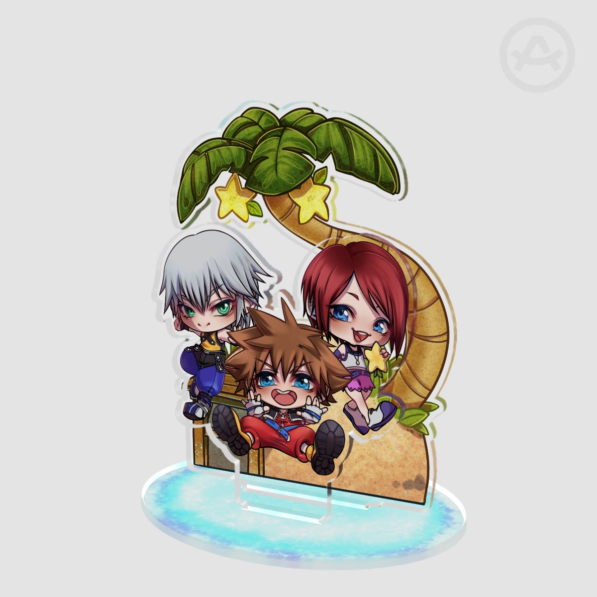 Double Insert Acrylic Standees - Trio kingdom hearts