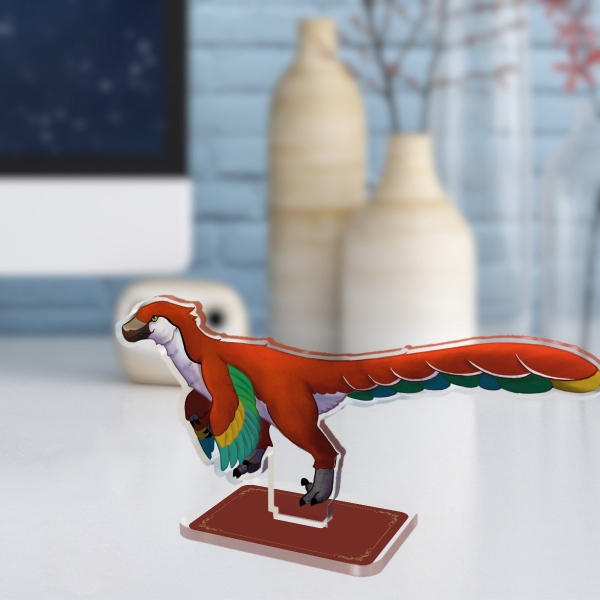 Utah Raptor Standee | Macaw Colourway