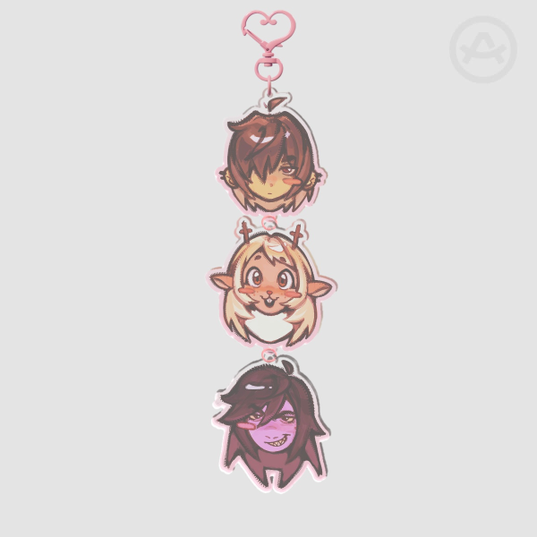 Deltarune Krusielle Connection Acrylic Keychains