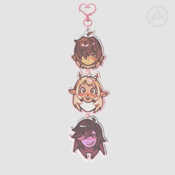 Deltarune Krusielle Connection Acrylic Keychains