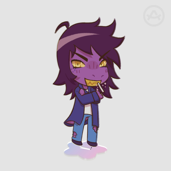 Standee | Deltarune - Susie (Light World) - Acrylic (15cm)