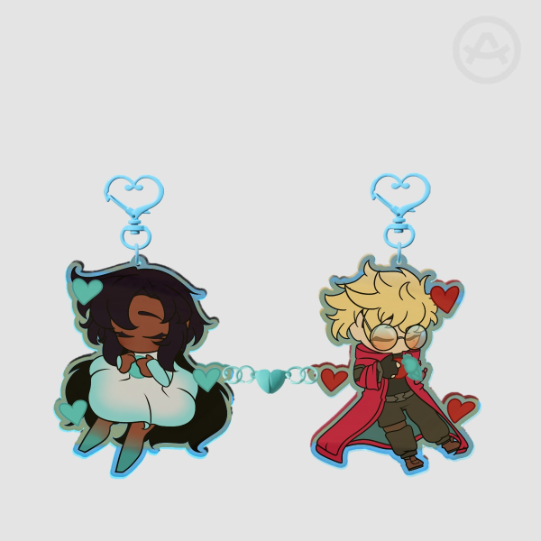 Star x Vash Acrylic Magnet Keychains
