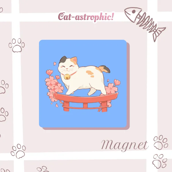 Japanese Bobtail Fridge Magnet - 1.96""(50mm)