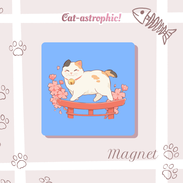 Japanese Bobtail Fridge Magnet - 1.96""(50mm)