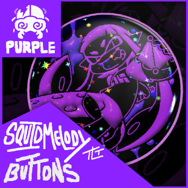 SquidMelody Button PURPLE