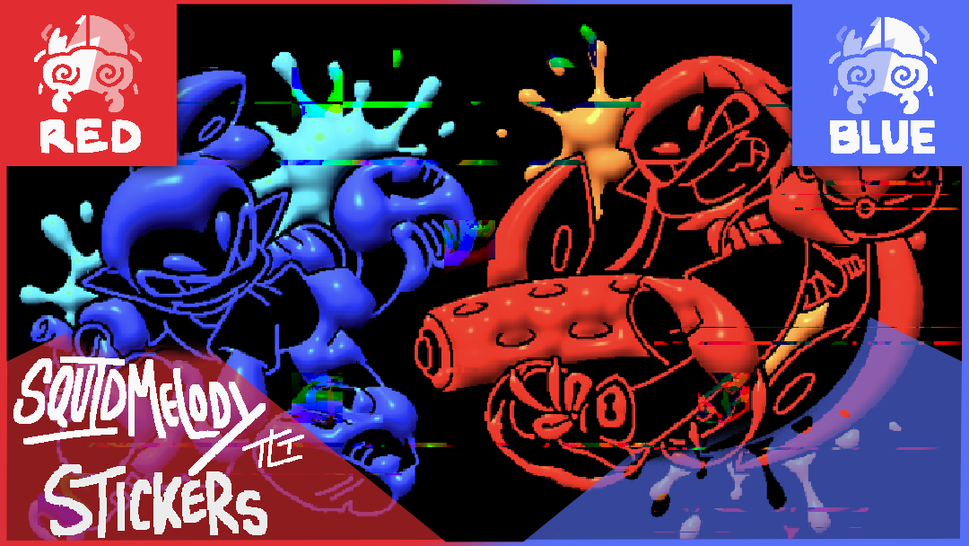 SquidMelody Sticker DUAL MIX
