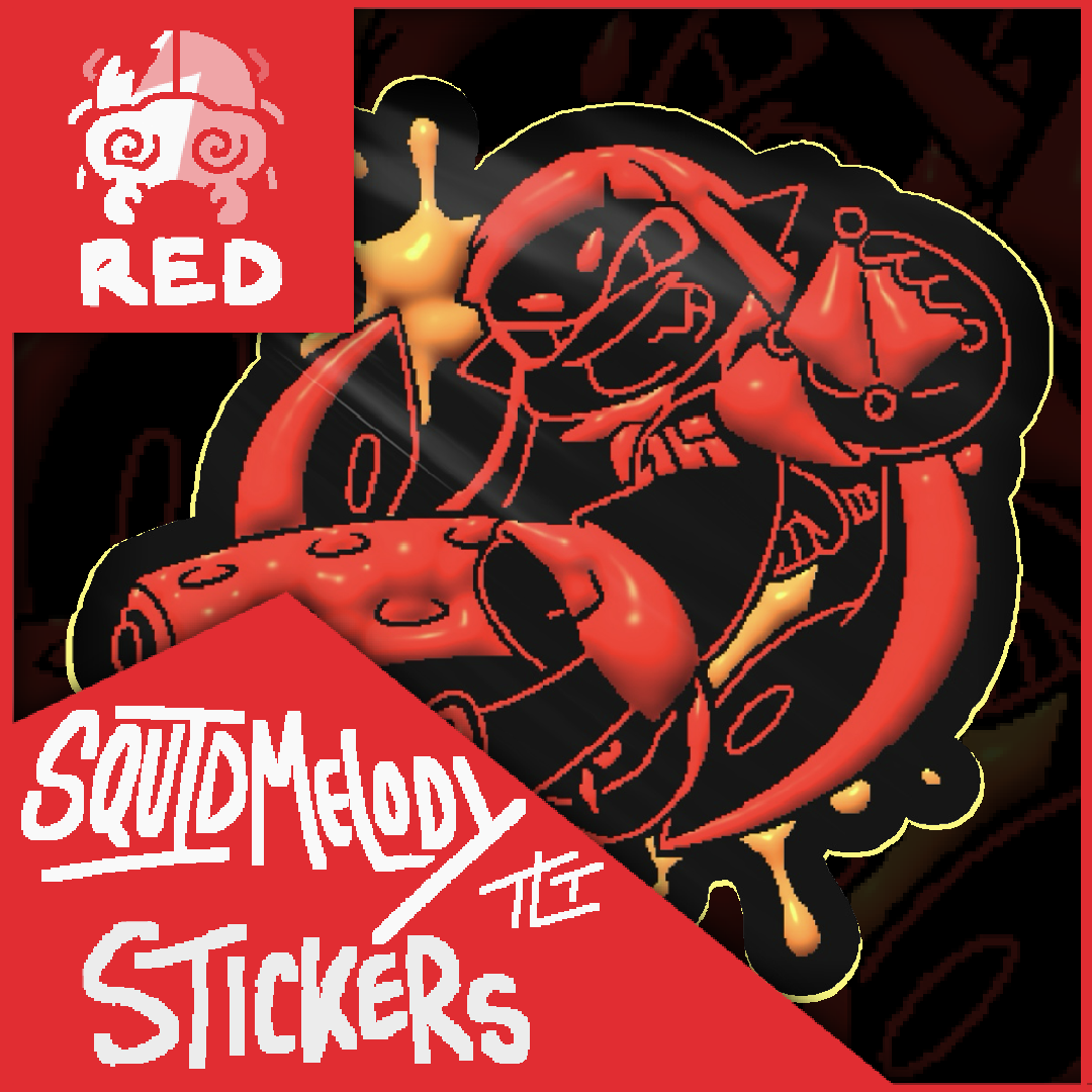 SquidMelody Sticker RED SOLO