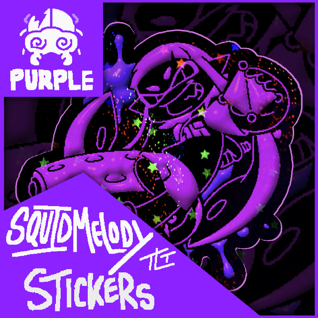 SquidMelody Sticker PURPLE SOLO
